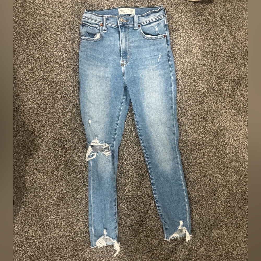 Abercrombie the Super Skinny Ankle High Rise